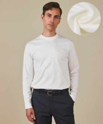 五大陸 (Men)/ゴタイリク【綿100%】カバーネック ドレスTシャツ_ロング(KKGOGA0101) 001_シロ トップス【三越伊勢丹/公式】