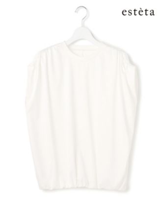 ＜esteta (Women)＞【エステータ】ショルダータックジャージー　カットソー（ＫＫＨ６ＬＭ０９４８）