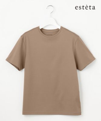 esteta (Women)/エステータ 【エステータ】スーピマコットン　プレミアムジャージー　半袖Ｔシャツ（ＫＫＨ７ＣＭ０９３２）