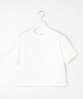 【エステータ】スーピマコットン　プレミアムジャージー　半袖クロップド丈Ｔシャツ（ＫＫＨ７ＣＭ０９３３）