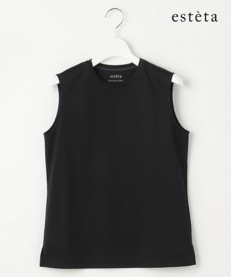 【エステータ】スーピマコットン　プレミアムジャージー　ノースリーブＴシャツ（ＫＫＨ８ＣＭ０９３１）