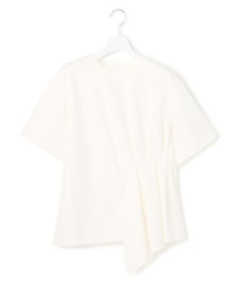 ＜esteta (Women)＞【エステータ】コットンコンプレッシャージャージー　タックデザイン　カットソー（ＫＫＨ８ＬＭ０９４７）