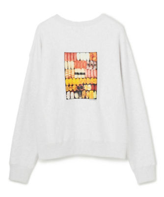 ＜uncrave (Women)＞【鮨　尚充　×　ｕｎｃｒａｖｅ　ＷＨＩＴＥ】　ＳＵＳＨＩ　スウェット（ｕｎｃｒａｖｅ　ＷＨＩＴＥ）（ＫＫＨＶＣＷ０４５９）