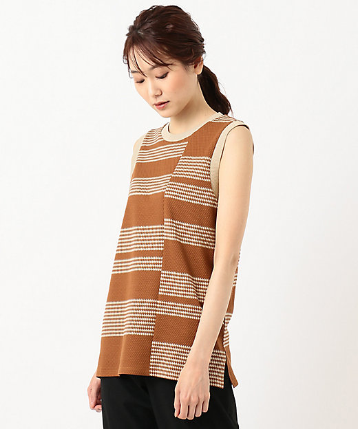 最新コレックション STUDIO・洗える】ジャカードジャージ ノースリーブTシャツ 【JOSEPH 55849406 最新コレックション STUDIO・洗える】ジャカードジャージ ノースリーブTシャツ 【JOSEPH 55849406
