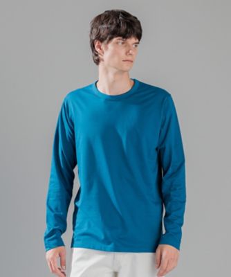 JOSEPH HOMME/ジョゼフ オム スビンソフトジャージー クルーネック長袖Tシャツ(KKJHCA0203) 074_ダルブルー トップス【三越伊勢丹/公式】
