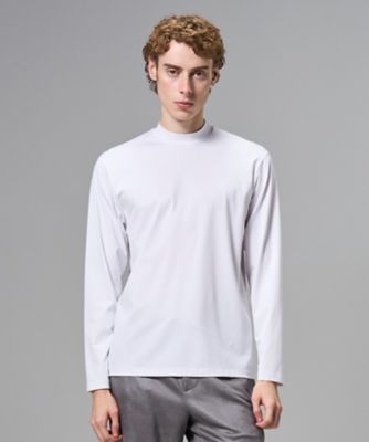 新色追加【高機能素材】ハイゲージベアスムース モックネック長袖T