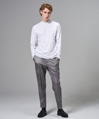 新色追加【高機能素材】ハイゲージベアスムース モックネック長袖T