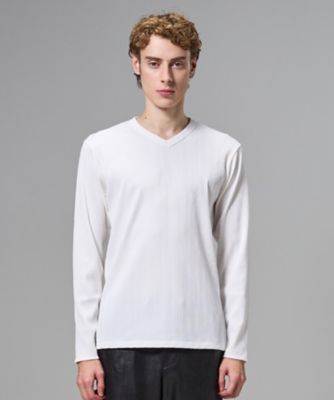 テックリブジャージー Vネックカットソー（KKJHLS0004