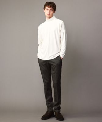 【キングサイズ・洗える/ソフトな肌触り】ミニパイルモック ネック Ｔシャツ キングサイズ・洗える／ソフトな肌触り】ミニパイルモック