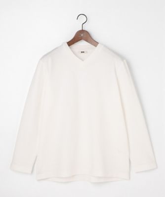 ＜JOSEPH ABBOUD (Men) ＞【キングサイズ・上質な肌触りと美しい光沢感　】ブロックリンクス　長袖Ｔシャツ　２６ＳＳモデル（ＫＫＪＫＬＳ０１０２）