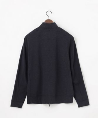 ジャージー／ストレッチ／軽量】トップメランジピケ スタンドジップ