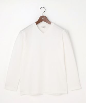 ＜JOSEPH ABBOUD (Men) ＞【上質な肌触りと美しい光沢感　】ブロックリンクス　長袖Ｔシャツ　２６ＳＳモデル（ＫＫＪＬＬＳ０１０２）