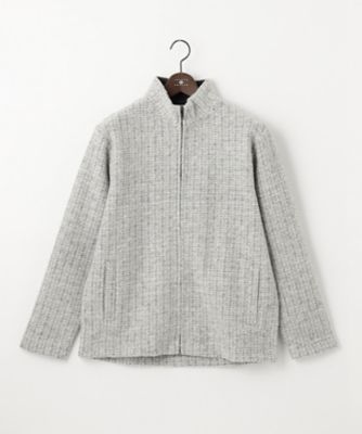 ＜JOSEPH ABBOUD (Men) ＞【軽量／保温性】ウールミックスボアフリース　ブルゾン（ＫＫＪＬＮＷ０４０２）