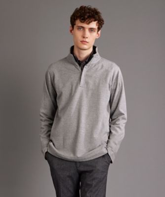 JOSEPH ABBOUD (Men) /ジョセフ アブード 【オーガニックコットン】ビンテージインレー ハイネックプルオーバー(KKJLSW0201)