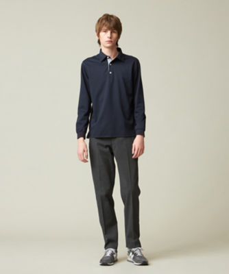 新素材 ／ ビジネス対応可】ロングスリーブポロシャツ