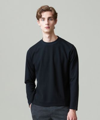 【ビジネス対応】【Ｊ．ＰＲＥＳＳ　ＰＲＥＭＩＵＭ　ＪＥＲＳＥＹ】無地　ロングスリーブＴシャツ（ＫＫＯＶＣＷ０１０５）