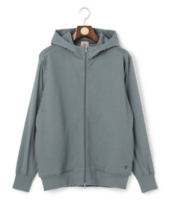 J.PRESS (Men)/ジェイ・プレス お出かけシーンにも最適【J.PRESS PREMIUM JERSEY】ジャカードリンクス コンビパーカー(KKOVGW0206) 004_グレー トップス【三越伊勢丹/公式】