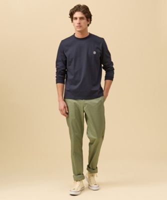 オーバルワンポイント ロングスリーブ Tシャツ（KKOVLM0101