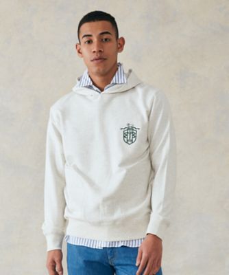 ＜J.PRESS (Men)＞インレージャージ　クレスト刺繍パーカー（ＫＫＯＶＳＳ０１００）