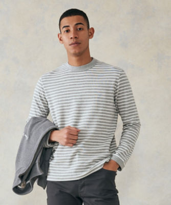 ＜J.PRESS (Men)＞ワッフルボーダー　ロングＴシャツ（ＫＫＯＶＳＳ０２０１）