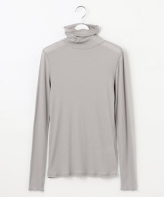 【ＳＬＯＷ／一部店舗限定】新色追加！シアーリブロンＴＥＥ　タートルネック　カットソー（ＫＫＳ１ＣＡ０９３２）