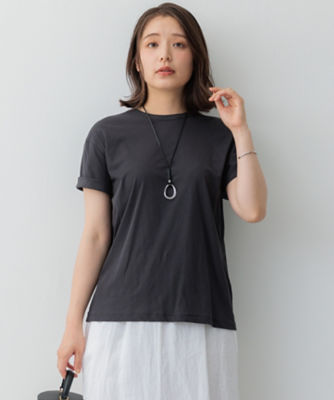 ＜23区 L (Women/大きいサイズ)＞【ＳＬＯＷ／ＷＥＢ限定】シアーツイストシングルジャージー　Ｔシャツ（ＫＫＳ１ＣＭ０８６０）