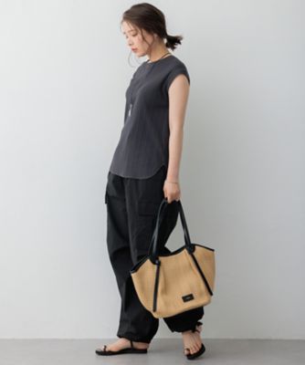 【ＳＬＯＷ／一部店舗限定】ランダムリブフライス　フレンチスリーブ　カットソー（ＫＫＳ１ＣＭ０９６３）