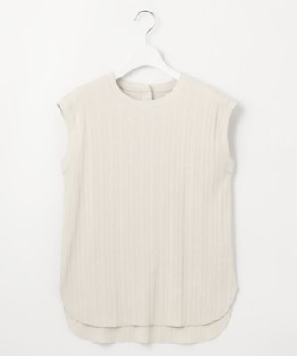 【ＳＬＯＷ／一部店舗限定】ランダムリブフライス　フレンチスリーブ　カットソー（ＫＫＳ１ＣＭ０９６３）
