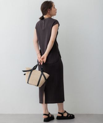 【ＳＬＯＷ／一部店舗限定】ランダムリブフライス　フレンチスリーブ　カットソー（ＫＫＳ１ＣＭ０９６３）