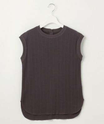 【ＳＬＯＷ／一部店舗限定】ランダムリブフライス　フレンチスリーブ　カットソー（ＫＫＳ１ＣＭ０９６３）