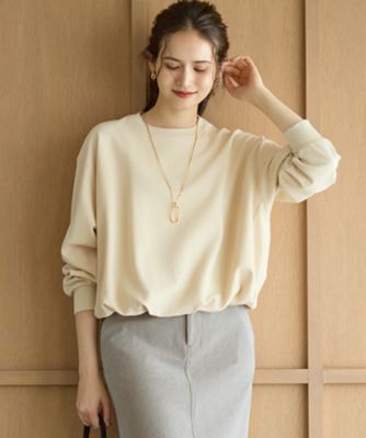 ＜23区 L (Women/大きいサイズ)＞【ＳＬＯＷ／一部店舗限定】ライトダンボール　バルーン　スウェット（ＫＫＳ１ＧＡ０９３６）