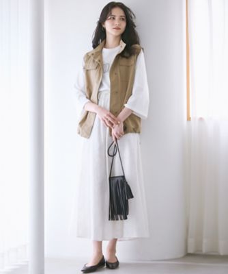 【ＳＬＯＷ／一部店舗限定】ＭＶＳコットン　フレア袖　ロゴＴシャツ（ＫＫＳ１ＧＭ０９３２）