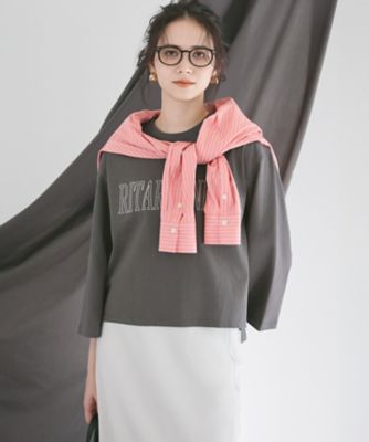 【ＳＬＯＷ／一部店舗限定】ＭＶＳコットン　フレア袖　ロゴＴシャツ（ＫＫＳ１ＧＭ０９３２）