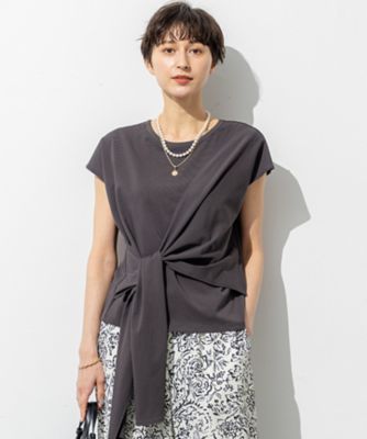 【ＳＬＯＷ／一部店舗限定】ライトツイストコットン　サッシュデザイン　Ｔシャツ（ＫＫＳ１ＧＭ０９６０）
