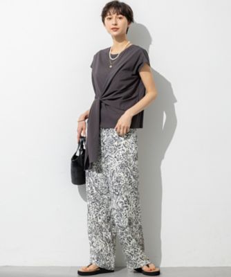 【ＳＬＯＷ／一部店舗限定】ライトツイストコットン　サッシュデザイン　Ｔシャツ（ＫＫＳ１ＧＭ０９６０）