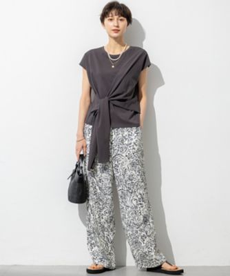 【ＳＬＯＷ／一部店舗限定】ライトツイストコットン　サッシュデザイン　Ｔシャツ（ＫＫＳ１ＧＭ０９６０）