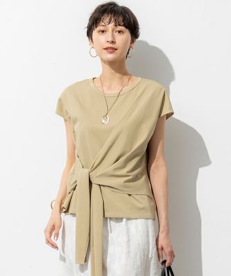 【ＳＬＯＷ／一部店舗限定】ライトツイストコットン　サッシュデザイン　Ｔシャツ（ＫＫＳ１ＧＭ０９６０）