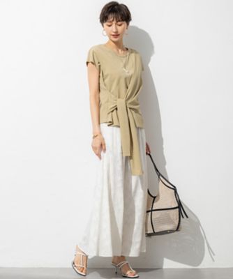 【ＳＬＯＷ／一部店舗限定】ライトツイストコットン　サッシュデザイン　Ｔシャツ（ＫＫＳ１ＧＭ０９６０）