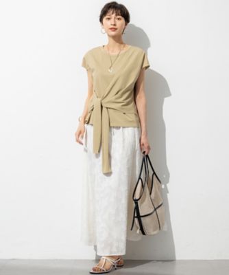 【ＳＬＯＷ／一部店舗限定】ライトツイストコットン　サッシュデザイン　Ｔシャツ（ＫＫＳ１ＧＭ０９６０）