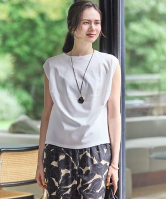 【ＳＬＯＷ／一部店舗限定】ライトツイストコットン　切り替えデザイン　Ｔシャツ（ＫＫＳ１ＧＭ０９６１）