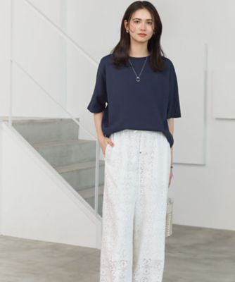 【ネイビー】ダンボールドルマントップス アニュアンス anuans ダンボールドルマンプルオーバー （NAVY