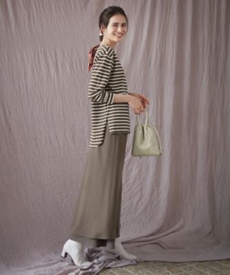 【ＳＬＯＷ／一部店舗限定】ギザコットンボーダー　ボートネックカットソー（ＫＫＳ１ＳＡ０９３２）