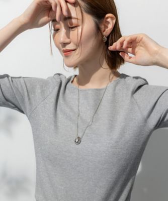 【ＳＬＯＷ／一部店舗限定】ラメリブジャージー　ロングＴシャツ（ＫＫＳ２ＧＭ０９３４）