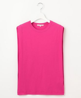 tシャツ 「SLOW/一部店舗限定」シアーツイストシングルジャージー ノースリーブ カットソー レディース 23区｜【SLOW/一部店舗限定】シアーツイストシングルジャージー