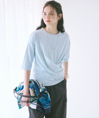 【ＳＬＯＷ／一部店舗限定】ＭＶＳコットン　カシュクール　５分丈　Ｔシャツ（ＫＫＳＷＧＭ０９３１）