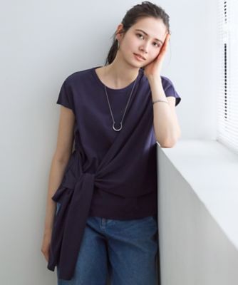 【ＳＬＯＷ／一部店舗限定】ライトツイストコットン　サッシュデザイン　Ｔシャツ（ＫＫＳＷＧＭ０９６０）