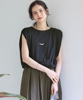 【ＳＬＯＷ／一部店舗限定】ファインゲージ　ギャザー　Ｔシャツ（ＫＫＳＷＧＭ０９６４）