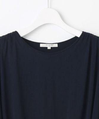 【ＳＬＯＷ／一部店舗限定】ファインゲージ　ギャザー　Ｔシャツ（ＫＫＳＷＧＭ０９６４）