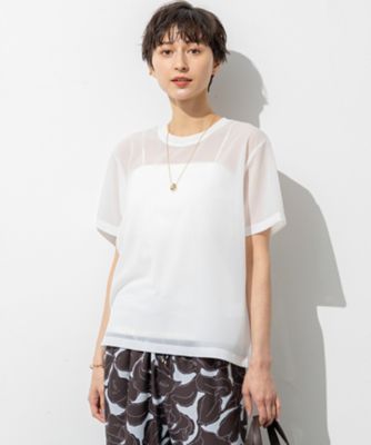 【ＳＬＯＷ／一部店舗限定】シースルートリコット　シアー　Ｔシャツ（ＫＫＳＷＧＭ０９６５）
