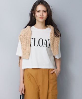 ＜23区 (Women)＞【ＳＬＯＷ／一部店舗限定】ヴィンテージライクジャージー　クロップド　ロゴ　Ｔシャツ（ＫＫＳＷＬＭ０９５１）